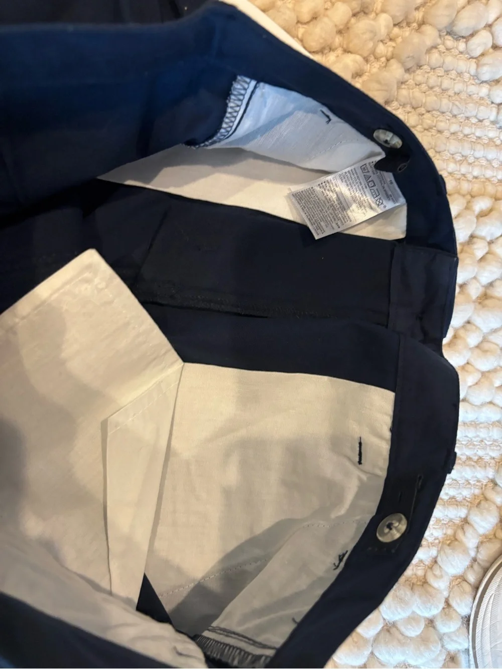 NWT Old Navy straight built-in-flex navy blue school uniform pants chinos boy 16